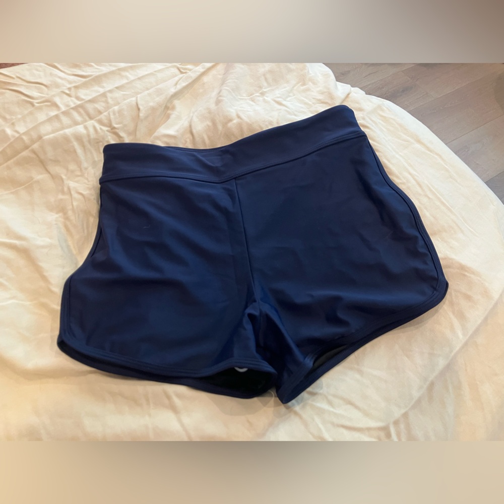 Navy swim shorts